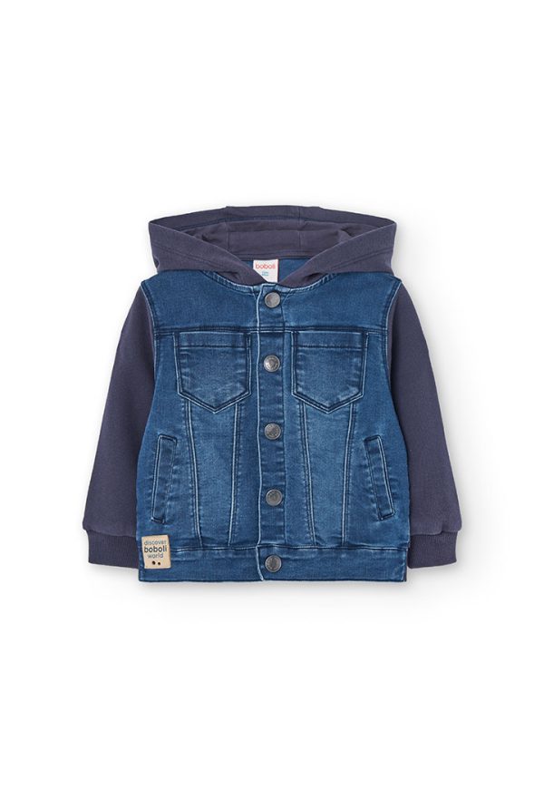 Denim jacket combined for baby -BCI