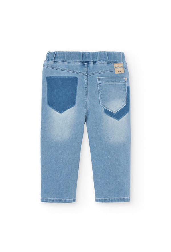 Denim trousers knit for baby -BCI - Image 2