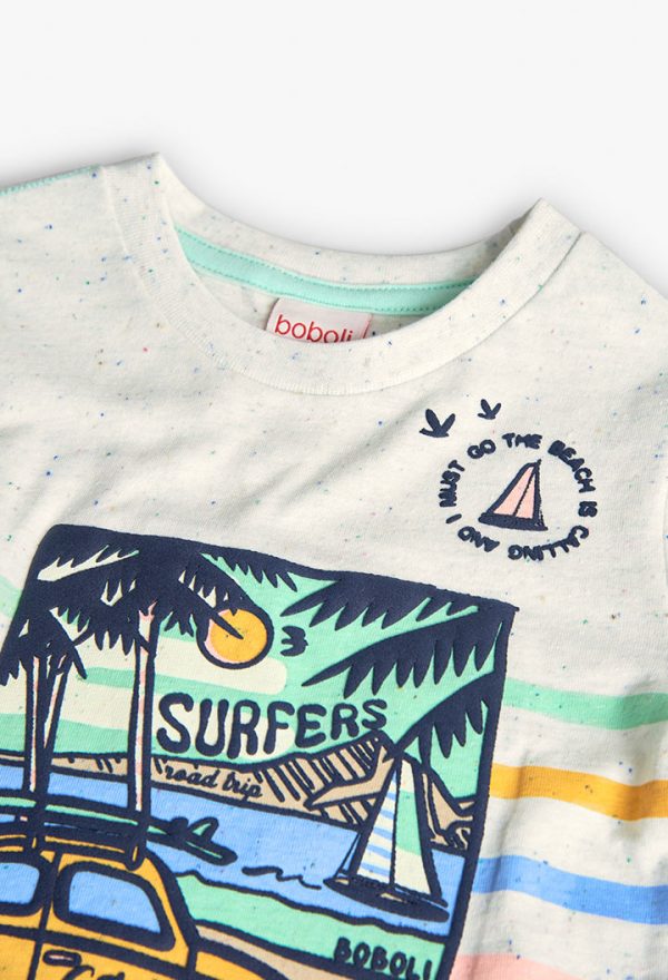 Knit t-Shirt for baby boy -BCI - Image 3