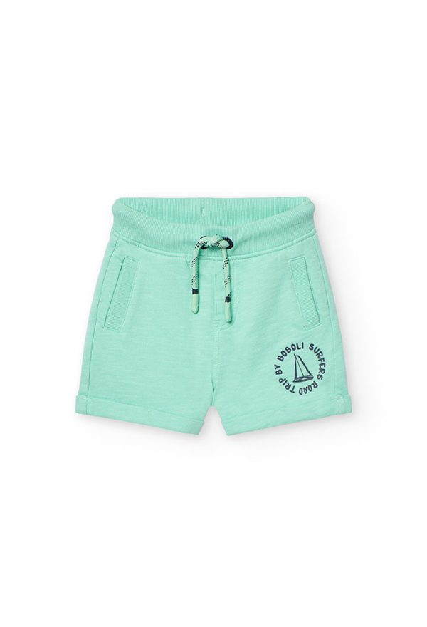Fleece bermuda shorts for baby boy -BCI