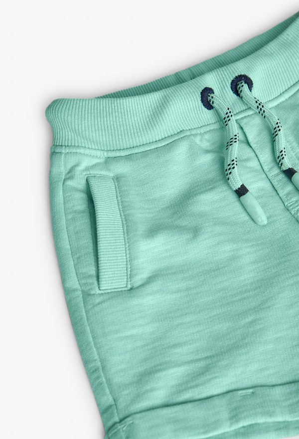 Fleece bermuda shorts for baby boy -BCI - Image 3
