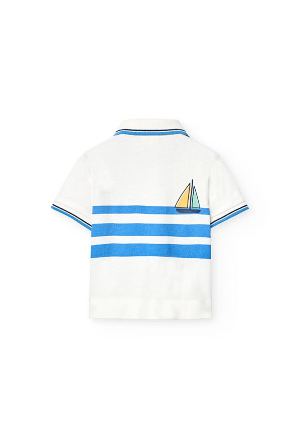 Pique polo for baby boy -BCI - Image 2