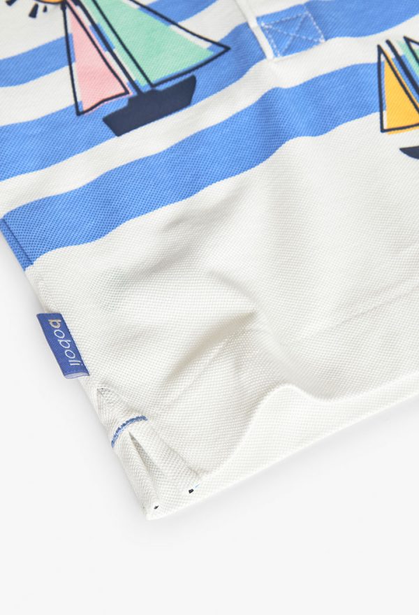 Pique polo for baby boy -BCI - Image 4