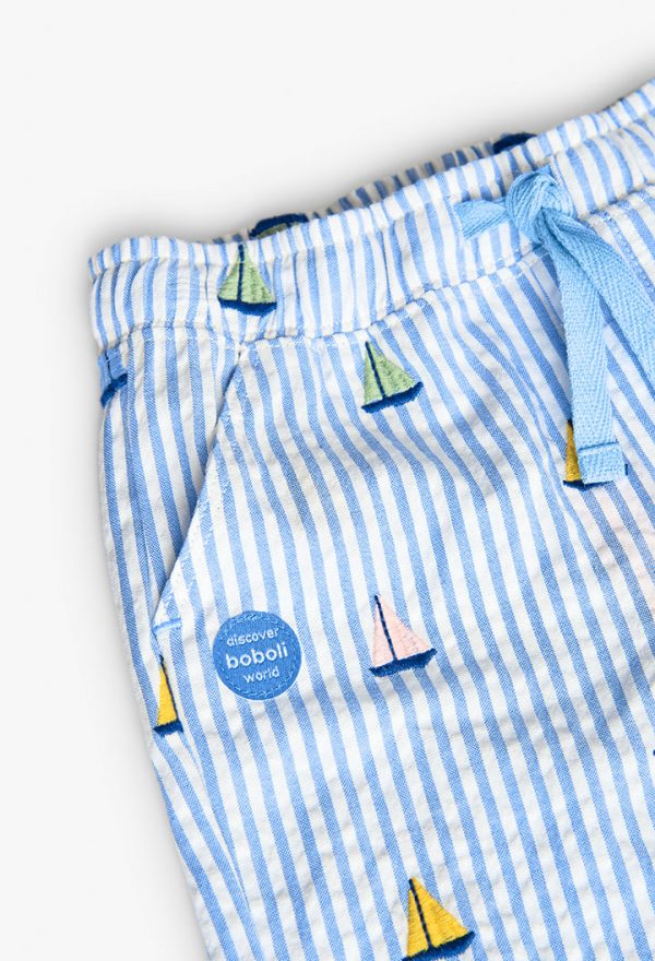Poplin bermuda shorts for baby boy -BCI - Image 3