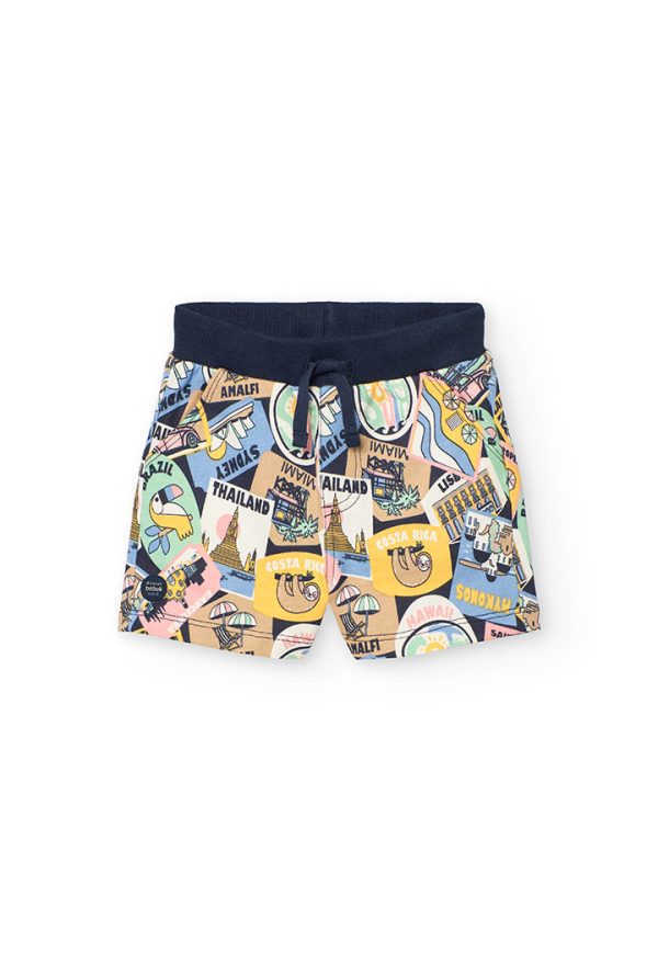 Fleece bermuda shorts for baby boy -BCI