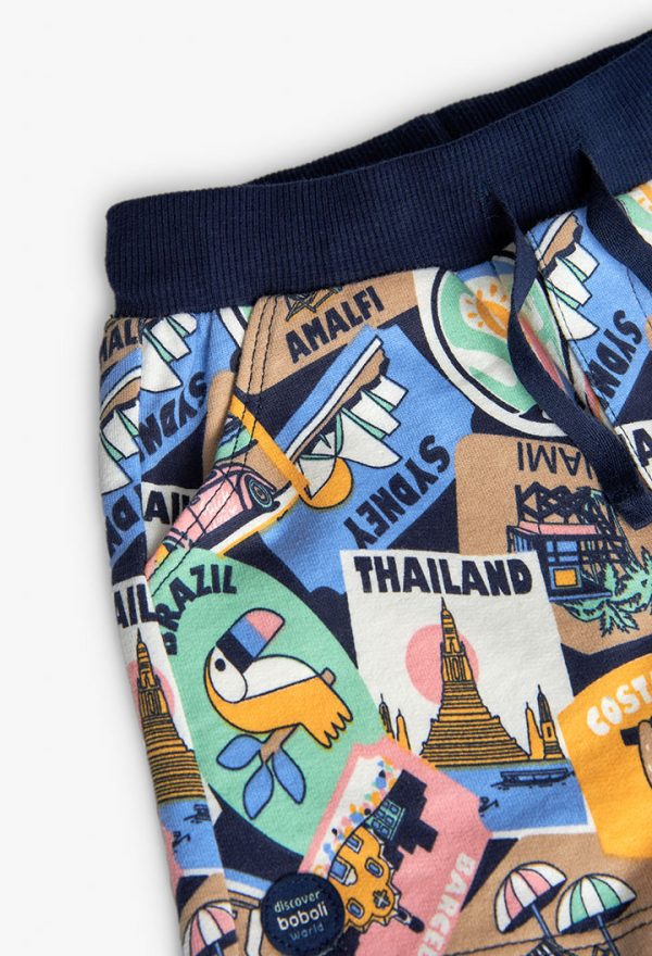 Fleece bermuda shorts for baby boy -BCI - Image 3