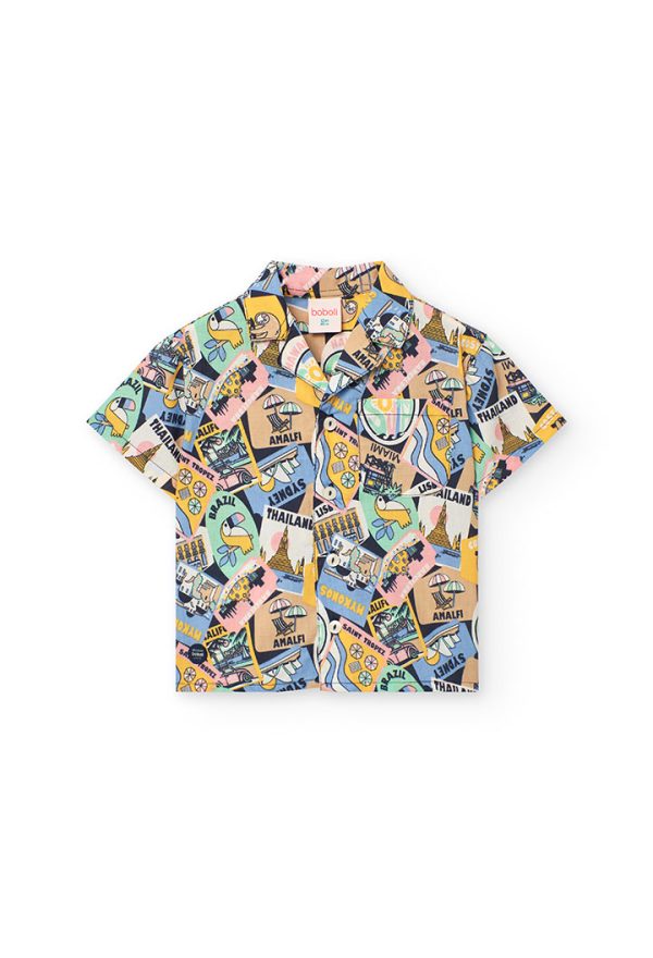 Poplin shirt printed for baby -BCI
