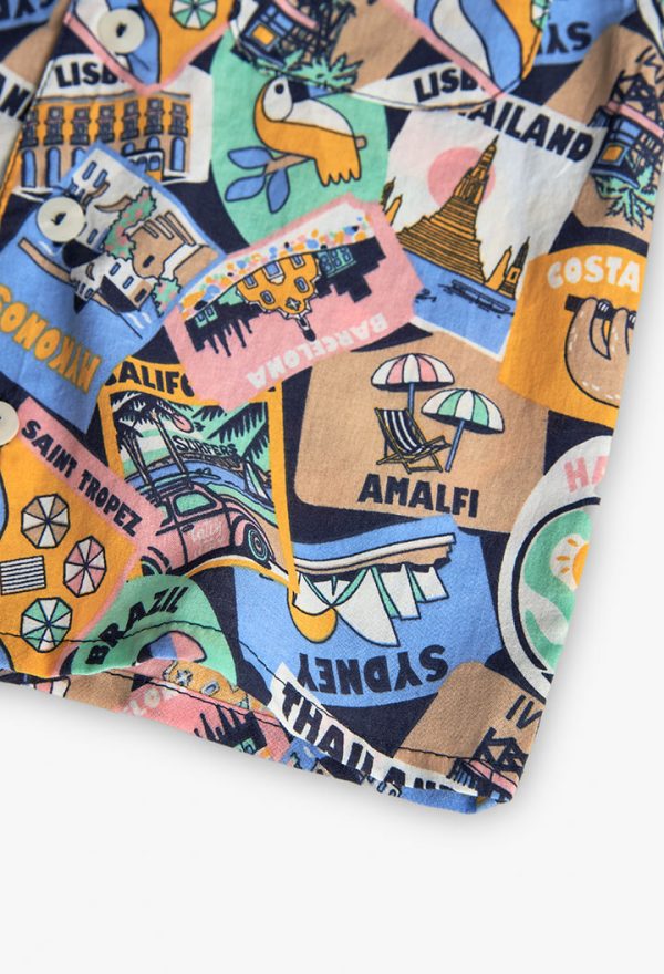 Poplin shirt printed for baby -BCI - Image 4