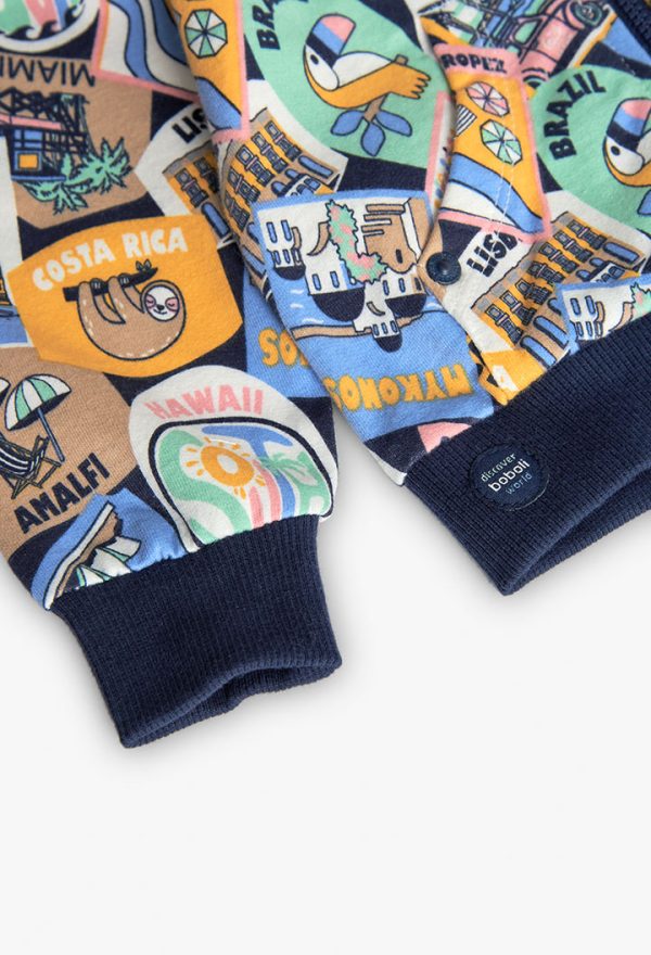 Fleece jacket printed for baby -BCI - Image 4