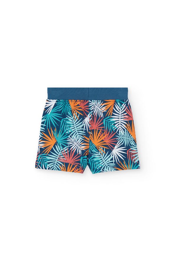 Fleece bermuda shorts for baby boy -BCI - Image 2