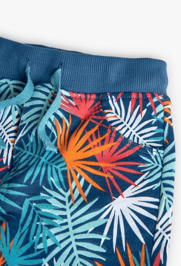 Fleece bermuda shorts for baby boy -BCI - Image 3