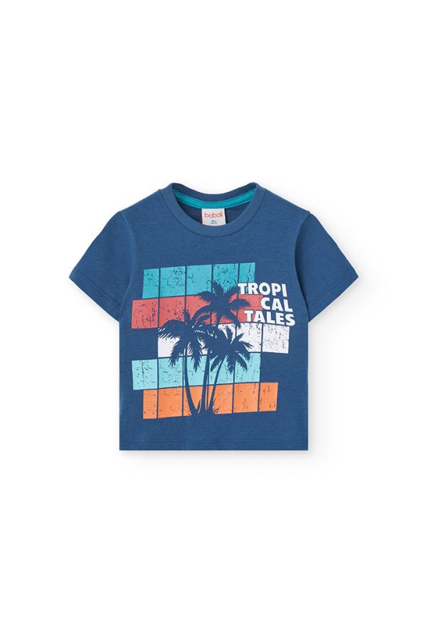 Knit t-Shirt for baby boy -BCI