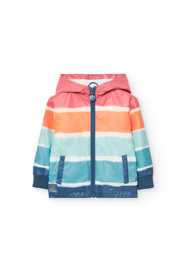 Technical fabric parka for baby boy -BCI