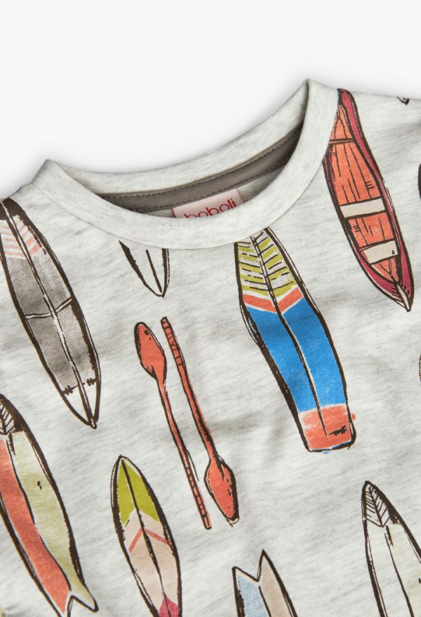 Knit t-Shirt flame for baby boy -BCI - Image 3
