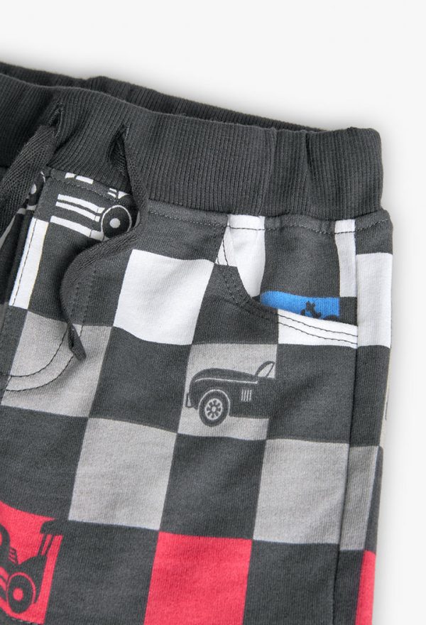 Fleece bermuda shorts for baby boy -BCI - Image 3