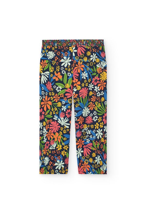 Stretch knit trousers for girl -BCI - Image 2