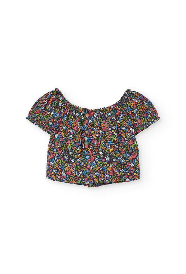 Stretch knit t-Shirt for girl -BCI - Image 2