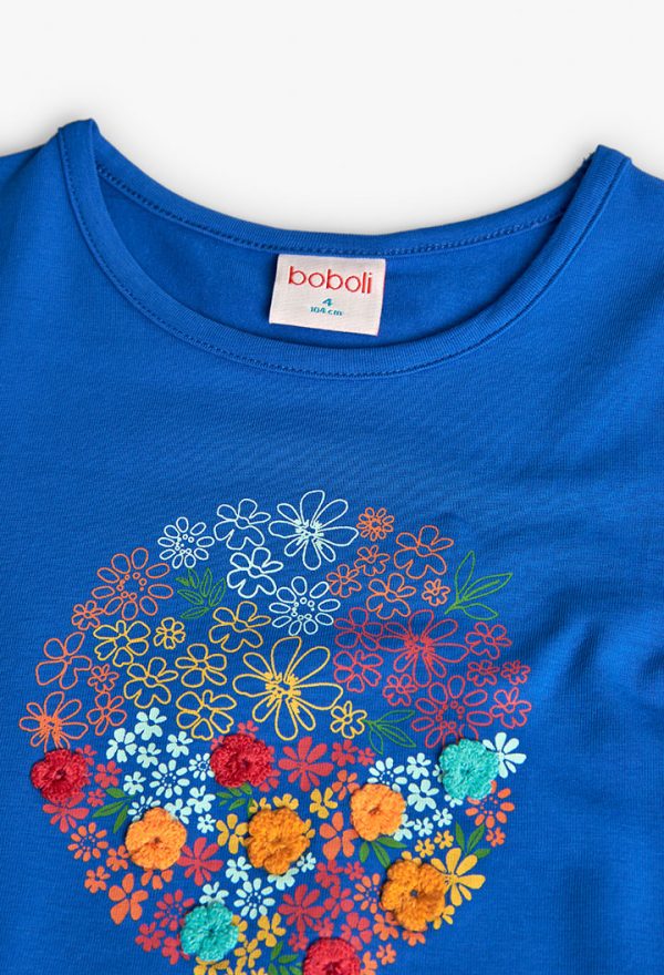 Stretch knit t-Shirt for girl -BCI - Image 3