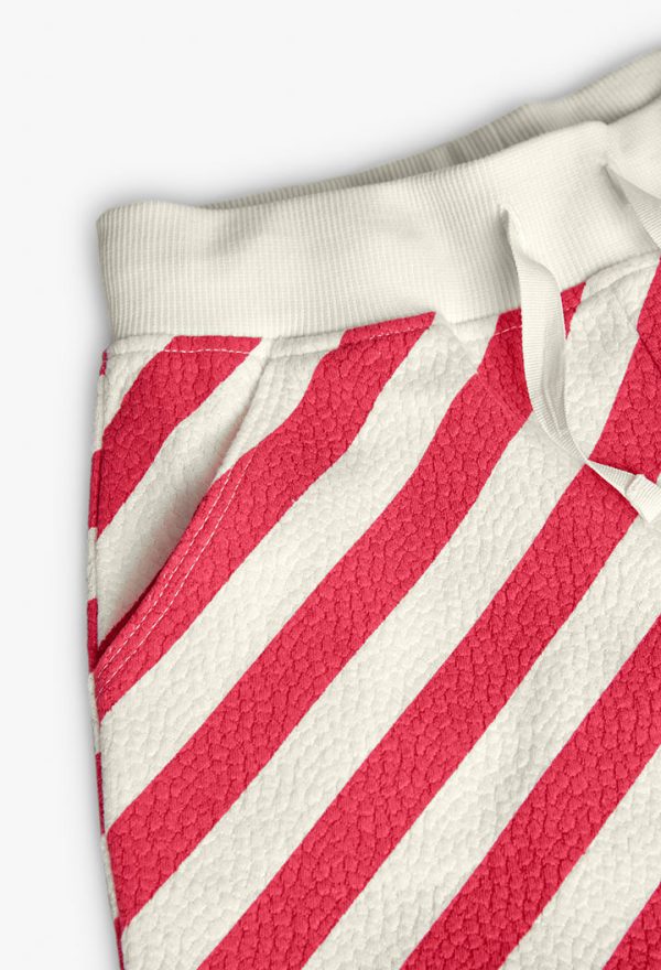 Knit shorts striped for girl - Image 3