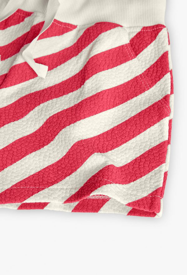 Knit shorts striped for girl - Image 4