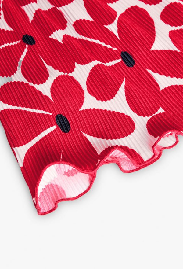 Knit t-Shirt floral for girl - Image 4