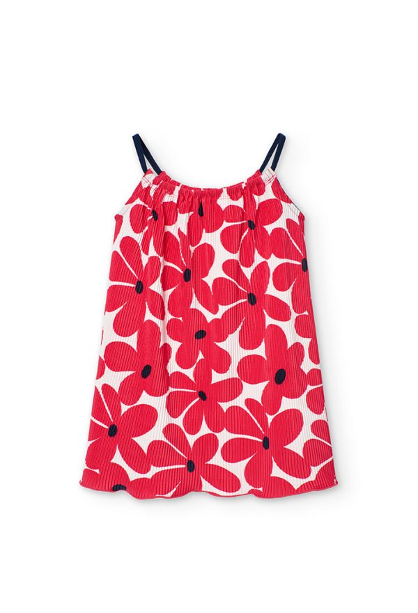 Knit dress floral for girl