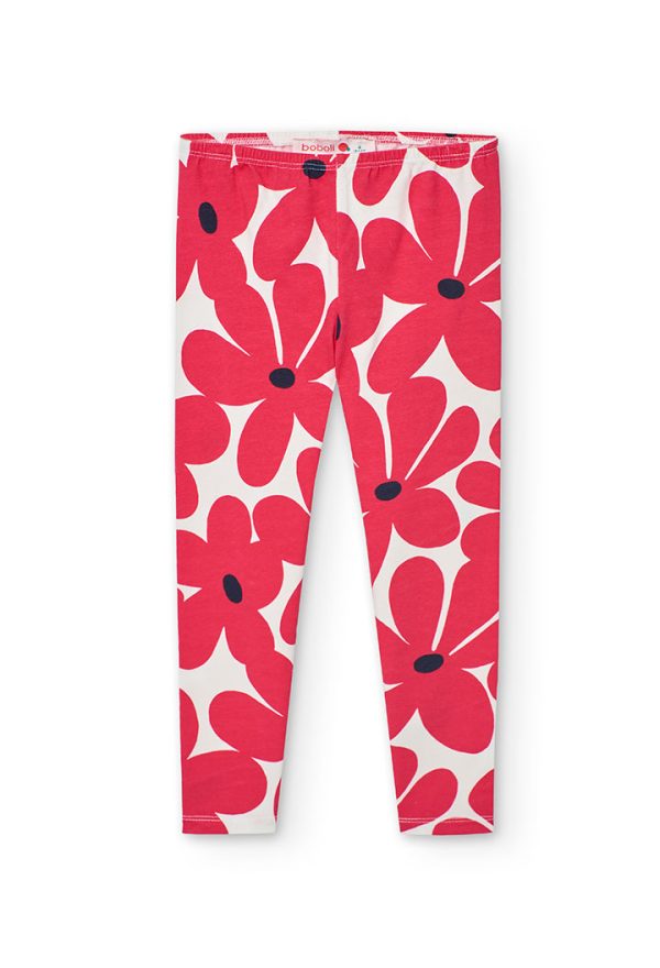Stretch knit leggings for girl -BCI