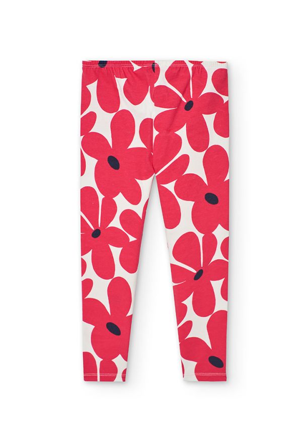 Stretch knit leggings for girl -BCI - Image 2