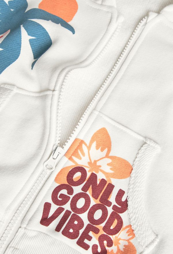Fleece jacket hooded for girl - Image 3