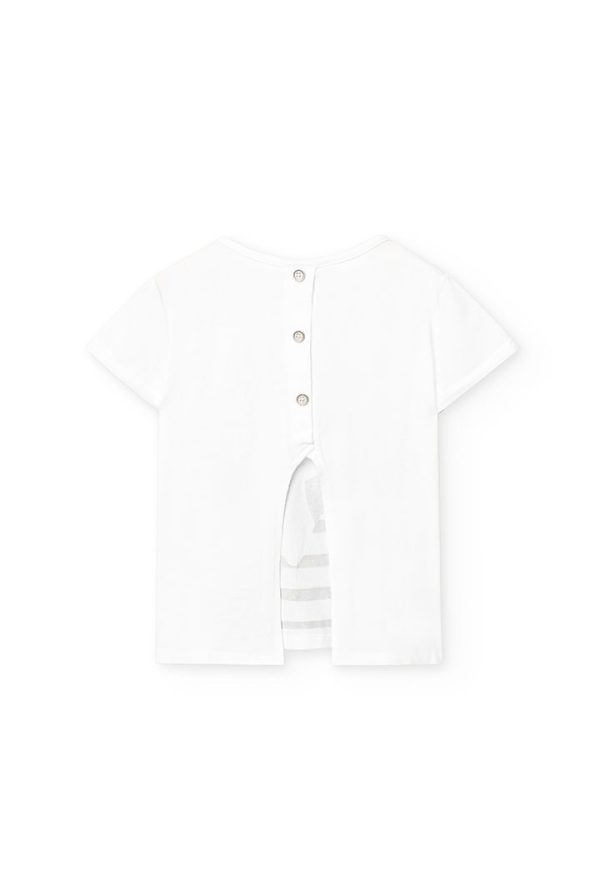 Stretch knit t-Shirt for girl -BCI - Image 2