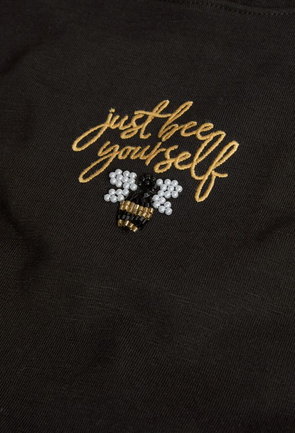 Boboli  Φόρεμα με εσωτερική fleece επένδυση και κουκούλα QUEEN BEE - Image 3