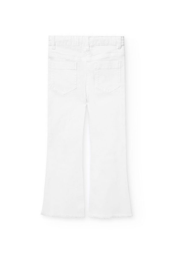 Stretch twill trousers for girl -BCI - Image 2