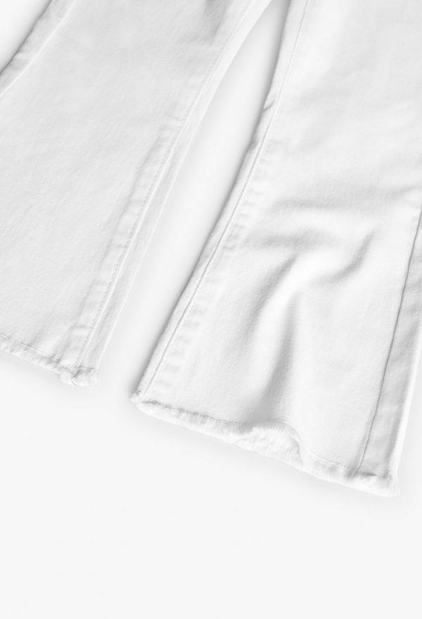 Stretch twill trousers for girl -BCI - Image 4