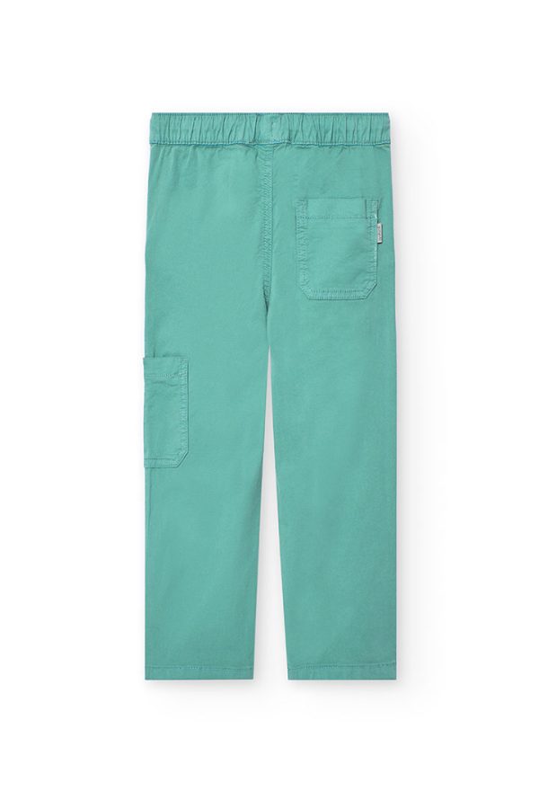 Gabardine trousers for boy -BCI - Image 2