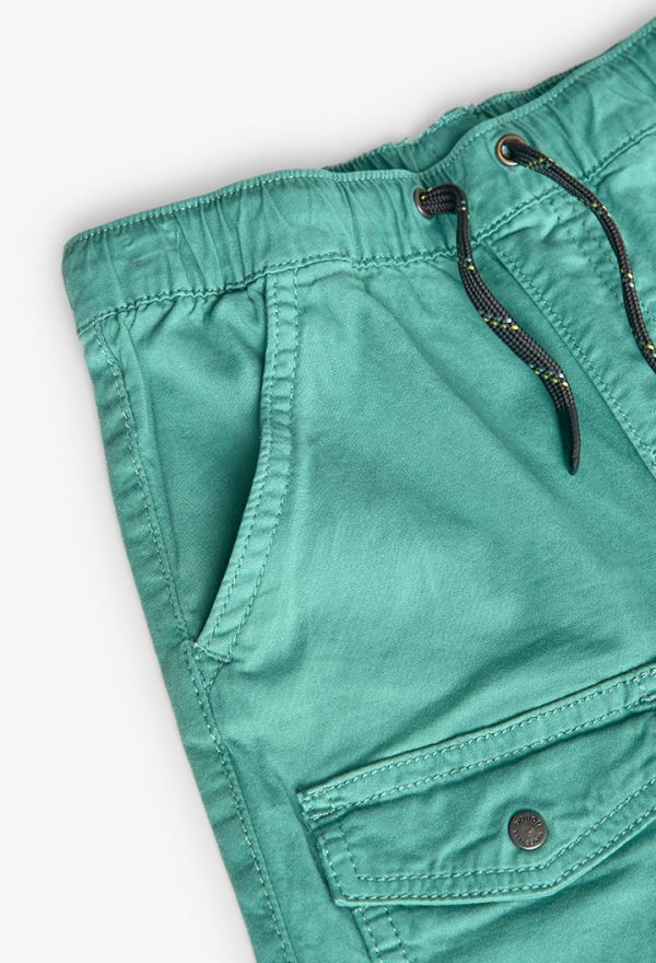 Gabardine trousers for boy -BCI - Image 3