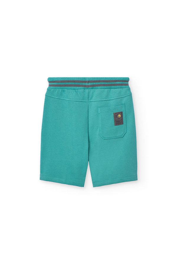 Fleece bermuda shorts for boy -BCI - Image 2