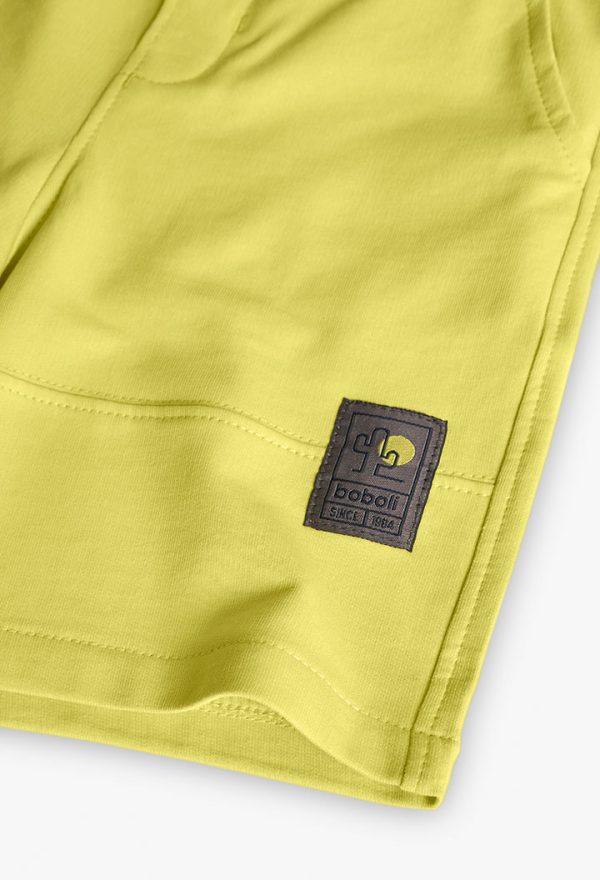 Fleece bermuda shorts for boy -BCI - Image 4