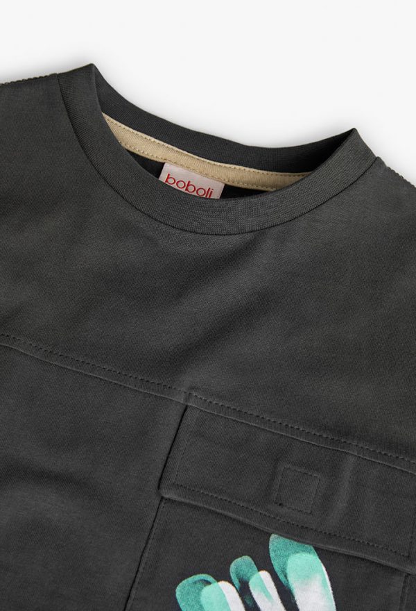 Knit t-Shirt for boy -BCI - Image 3