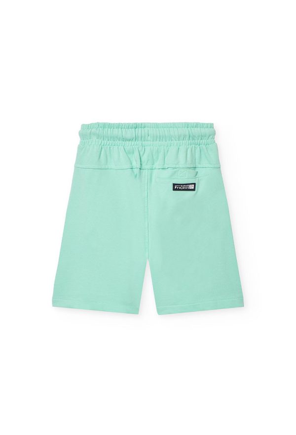Fleece bermuda shorts for boy -BCI - Image 2