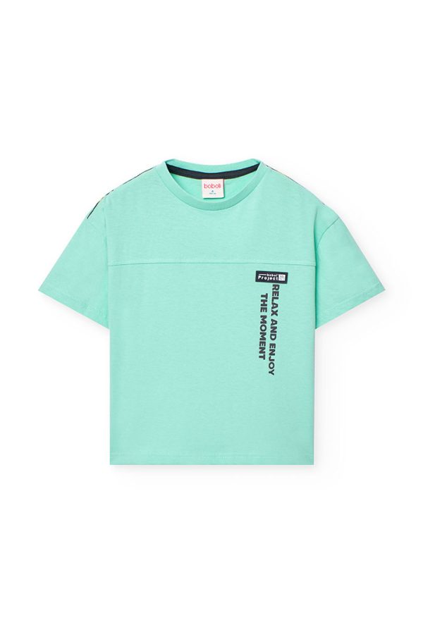Knit t-Shirt dye for boy -BCI