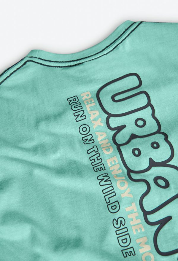 Knit t-Shirt dye for boy -BCI - Image 4
