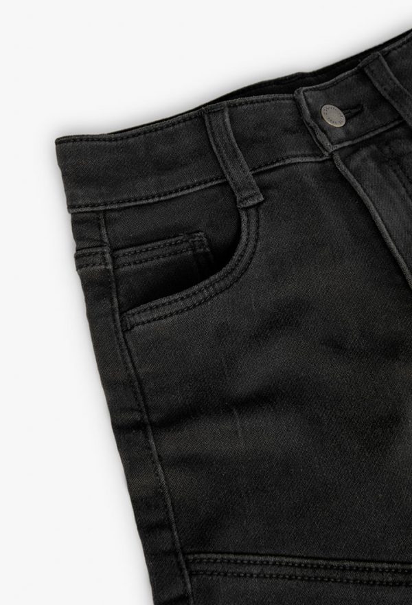 Knit denim bermuda shorts for boy -BCI - Image 3