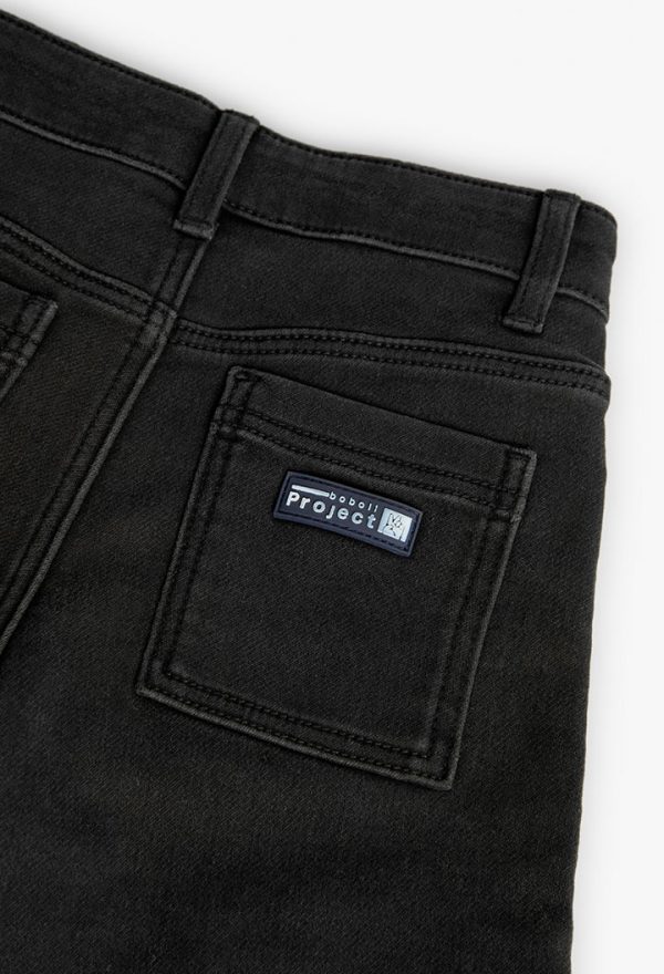 Knit denim bermuda shorts for boy -BCI - Image 4