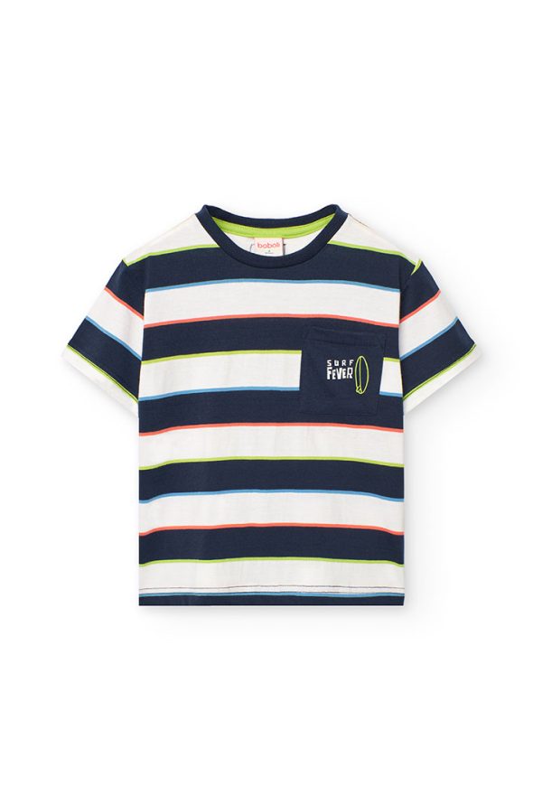 Knit t-Shirt striped for boy -BCI