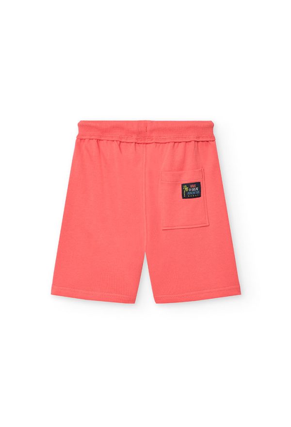 Fleece bermuda shorts for boy -BCI - Image 2
