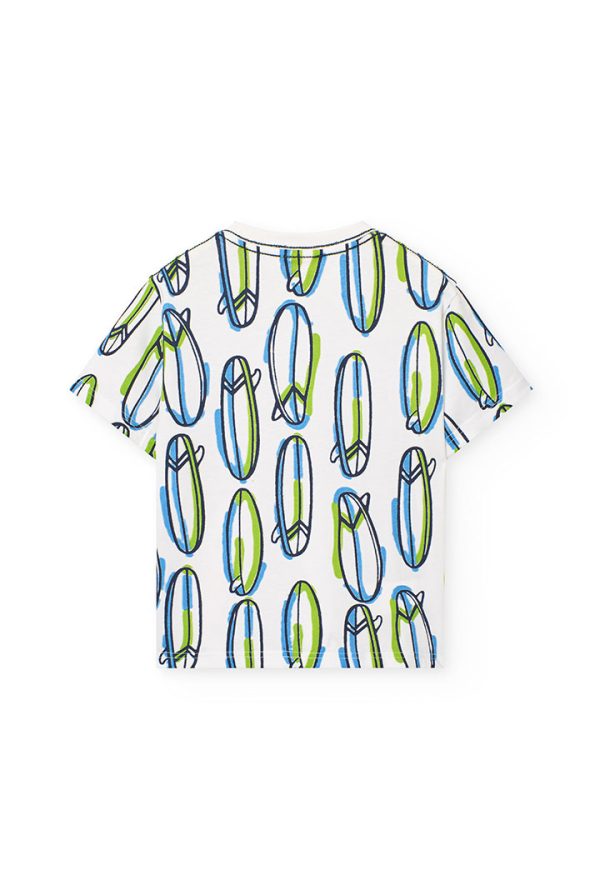 Knit t-Shirt printed for boy -BCI - Image 2