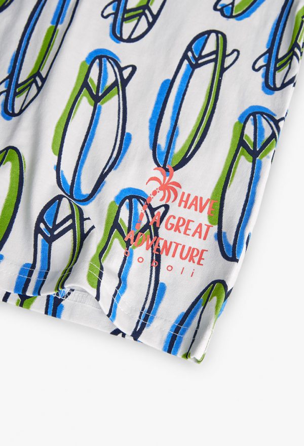 Knit t-Shirt printed for boy -BCI - Image 4