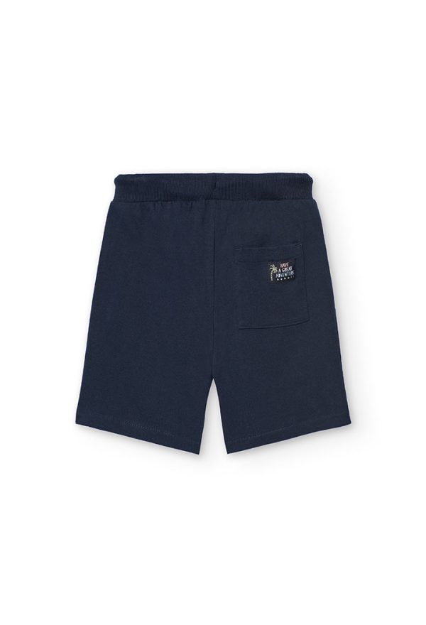 Fleece bermuda shorts for boy -BCI - Image 2