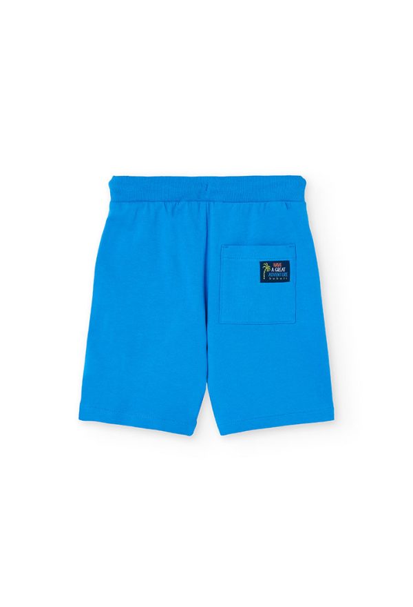 Fleece bermuda shorts for boy -BCI - Image 2