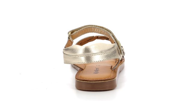 Kickers Παιδικά Πέδιλα Betty Χρυσά 694798-30-151 - Image 4